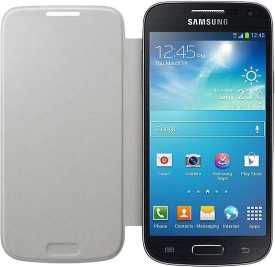 rol genie Zogenaamd Samsung Flip Cover voor de Samsung Galaxy S4 Mini - Wit | bol.com