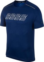 Nike Df Miler Tech SS Capsule Sporttop Heren - Blauw