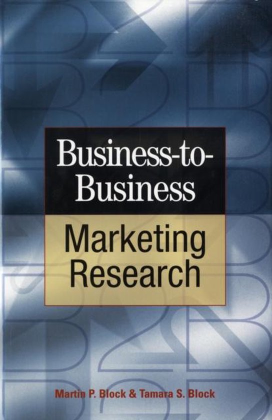 Business to Business Marketing Research - cover