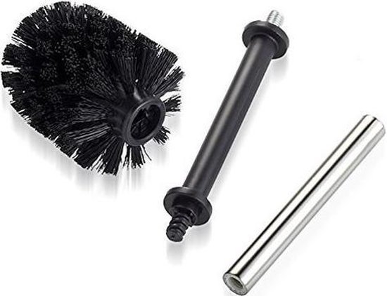 Schramm 3-pack WC Reserveborstels – Vervangbare Kop, RVS Steel | Hygiënisch & Praktisch