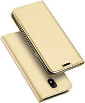 Luxe goud agenda wallet hoesje Samsung Galaxy J7 (2017)