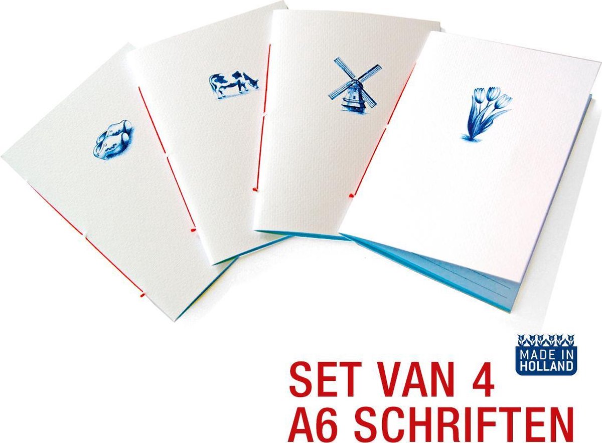Schriften Hollands Glorie - Tulpjes, koe, molen en klompen - A6 (4ex)