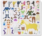 Melissa & Doug - Deluxe Puffy Sticker Album - Paarden