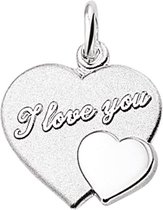 The Jewelry Collection Hanger Hart I Love You - Zilver