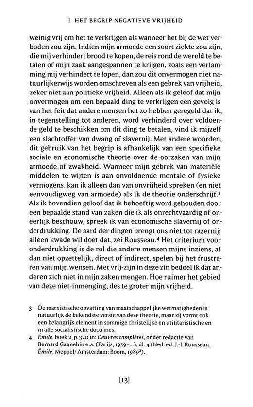 Tekstpagina met een voetnoot over Rousseau en de economische slavernij.