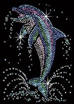 Sequin Art Pailletten Kunstwerk set Dolfijn