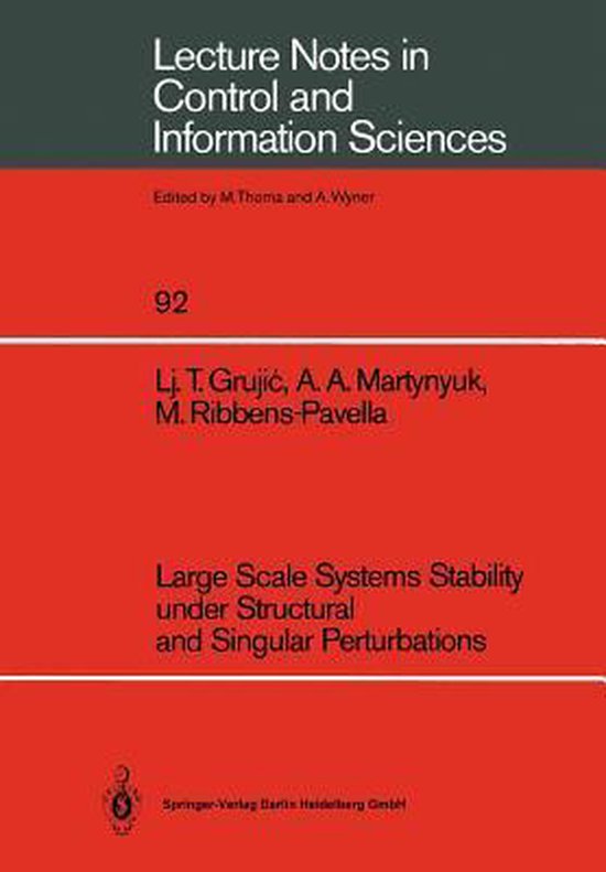 Large Scale Systems Stability Under Structural and Singular  ... - cover