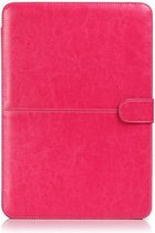 Laptophoes / Book Case Voor Macbook PRO 13 inch met of zonder Touch Bar 2016/2017/2018/2019 A1706 A1708 A1989 - Laptoptas - met sluiting - Pink