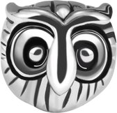 Quiges - 925 - Zilveren - Bedels -Sterling zilver - Beads - Uil Kraal Charm - Geschikt – voor - alle bekende merken - Armband Z589