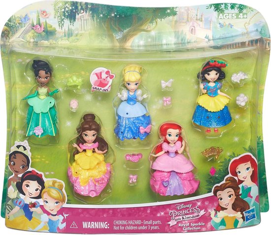 afvoer Beraadslagen Antecedent Dinsey Princess Small Doll Collection Pack - Disney mini prinsessen -  Hasbro B5347EU4 pop | bol.com