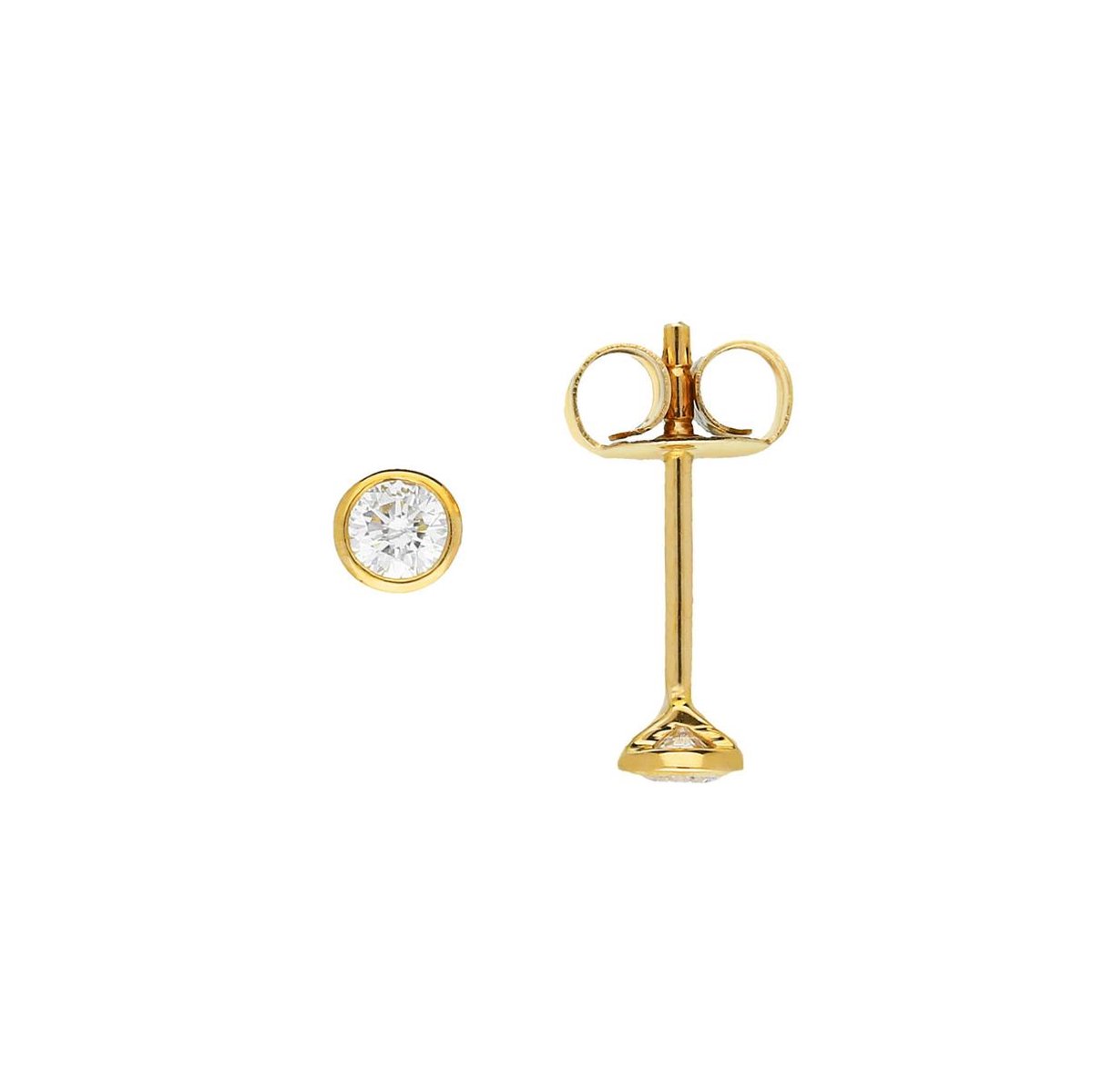 Glow 206.2001.00 oorknoppen goud goudkleurig 3,5mm