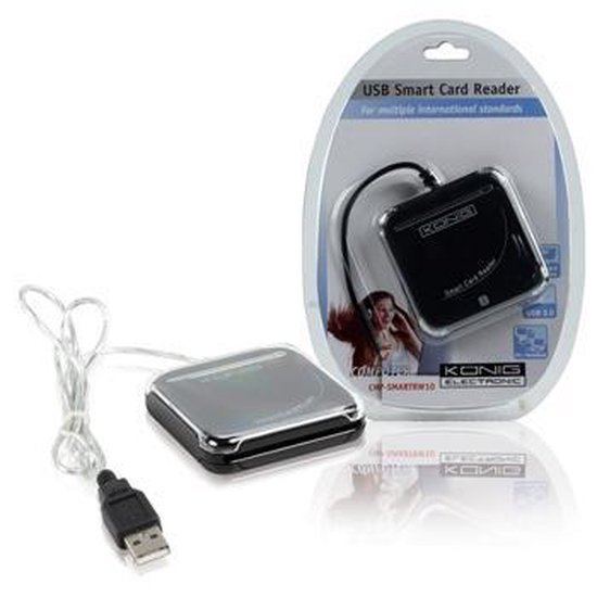 König CMP-SMARTRW10 USB 2.0 Zwart smart card reader