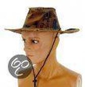 Western Cowboy hoed volwassene geprinte lederlook