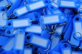 Sleutellabels Transparant Blauw - 100 stuks