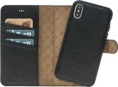 Bouletta Uitneembare 2-in-1 Leer WalletCase iPhone Xs Max - Pure Black