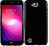 MP Case zwart back cover voor LG X POWER 2 Achterkant/backcover
