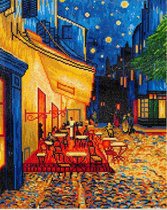 Diamond Dotz® Cafe at Night, Van Gogh - Diamond Painting (49,5x60 cm)