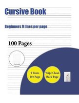 Cursive Book (Beginners 9 lines per page)