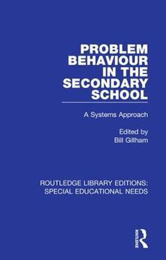 Routledge Library Editions: Special Educational Needs- Probl ... - cover