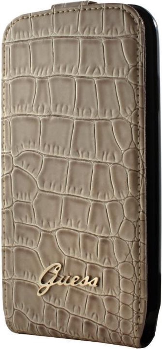 Samsung Galaxy S4 hoesje - Guess - Beige - Kunstleer