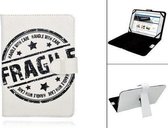 Dmedia Atm3470 Fragile Print Case, Trendy Hoesje, Kleur Wit, merk i12Cover