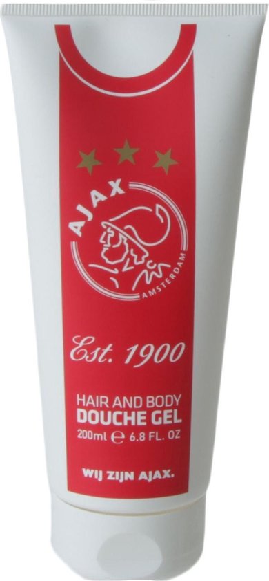 Ajax douchegel tube rood/wit 200 ml