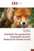 Inventaire du peuplement mammalien du parc national de theniet el had