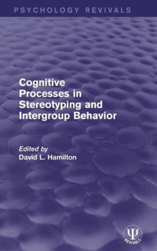 Foto: Cognitive processes in stereotyping and intergroup behavior