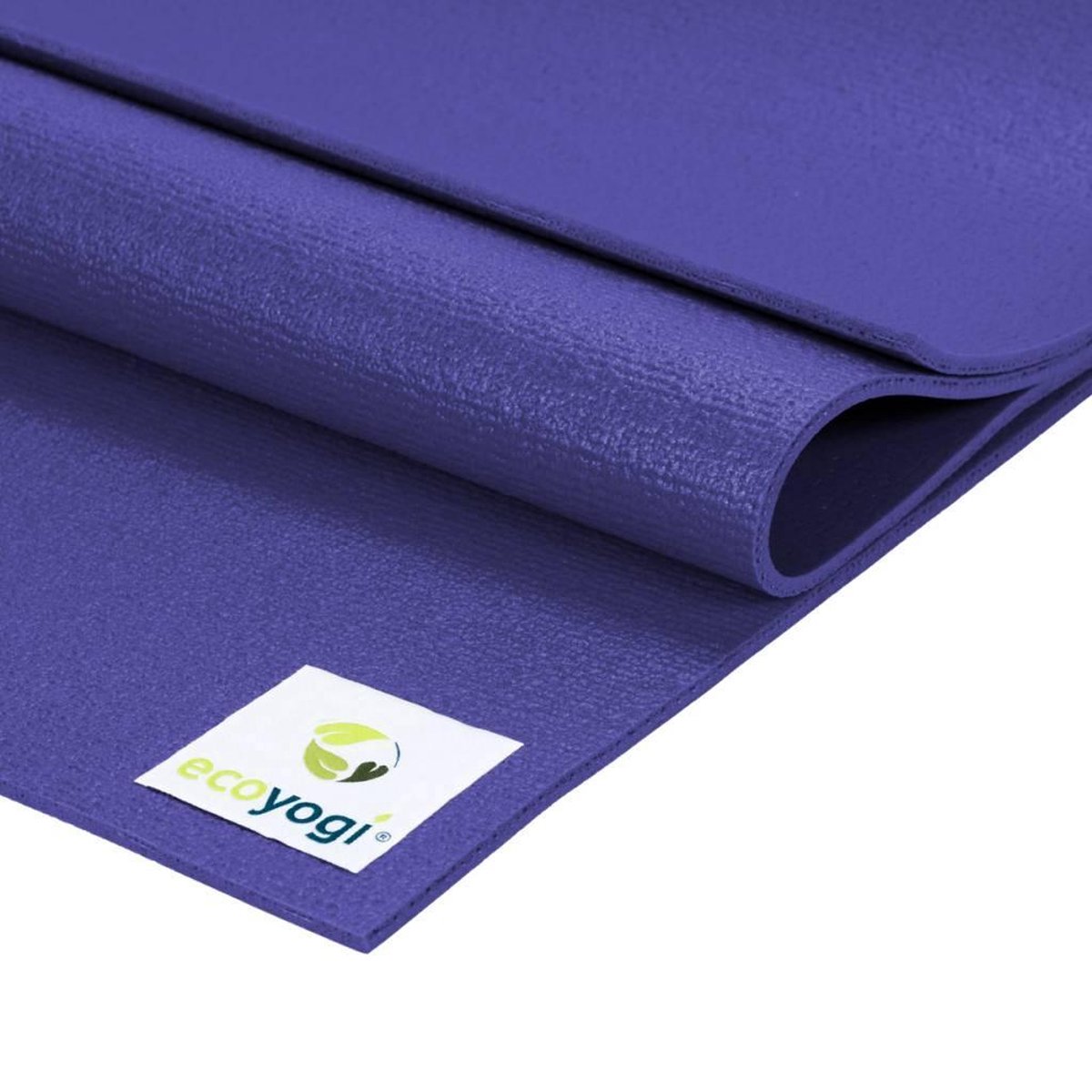 Yogamat Studio PVC extra lang Paars - Ecoyogi – 200 x 61 cm – dikte 4,5 mm – Ökotex certificaat