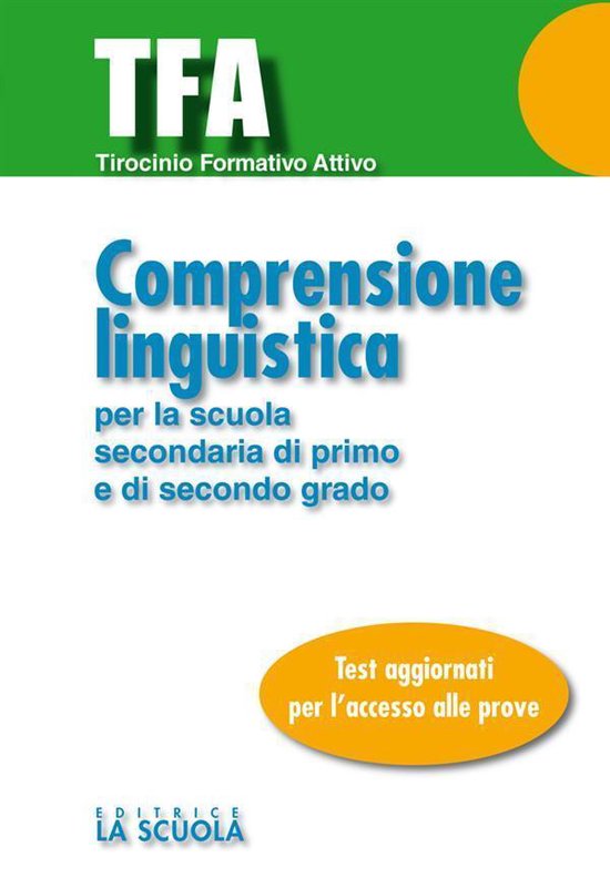 Test e Concorsi - TFA - Comprensione linguistica - cover