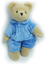 Teddybeer met blauwe pyjama 23 cm