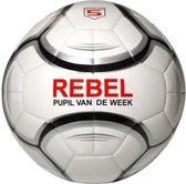 Rebel Voetbal Pvc Maat 5 Wit / Zilver (pupil Van De Week)