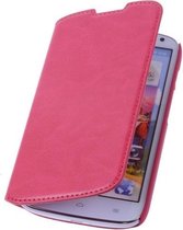 Bestcases Fuchsia Map Case Book Cover Hoesje Huawei Ascend Y600