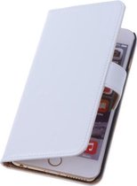 PU Leder Wit iPhone 6 Plus Book/Wallet Case/Cover Hoesje