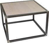 Spinder Design Diva - Salontafel - 60x60x40 cm - Blacksmith/Eiken