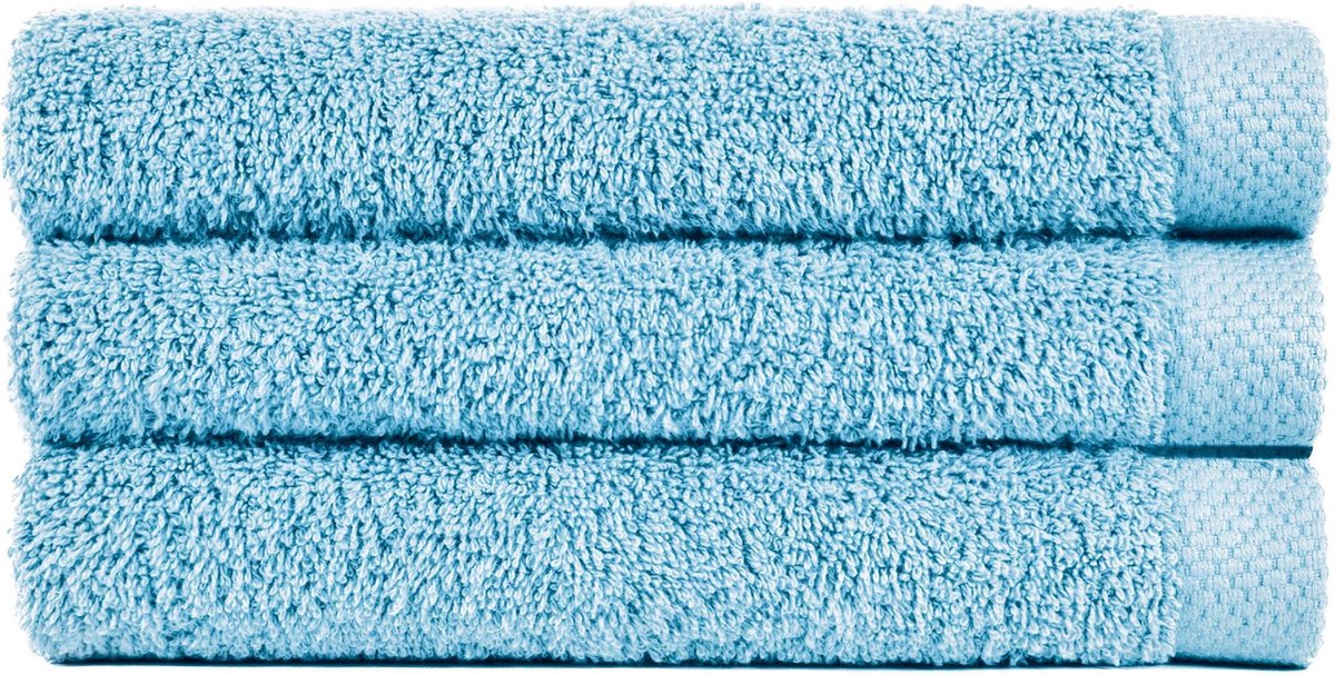 Handdoek 50x100 cm Uni Pure Royal Licht Blauw - 4 stuks