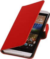 Bookstyle Wallet Case Hoesjes voor HTC Desire 626 Rood