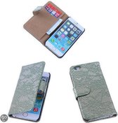 Lace Zwart iPhone 6 Book/Wallet Case/Cover Hoesje