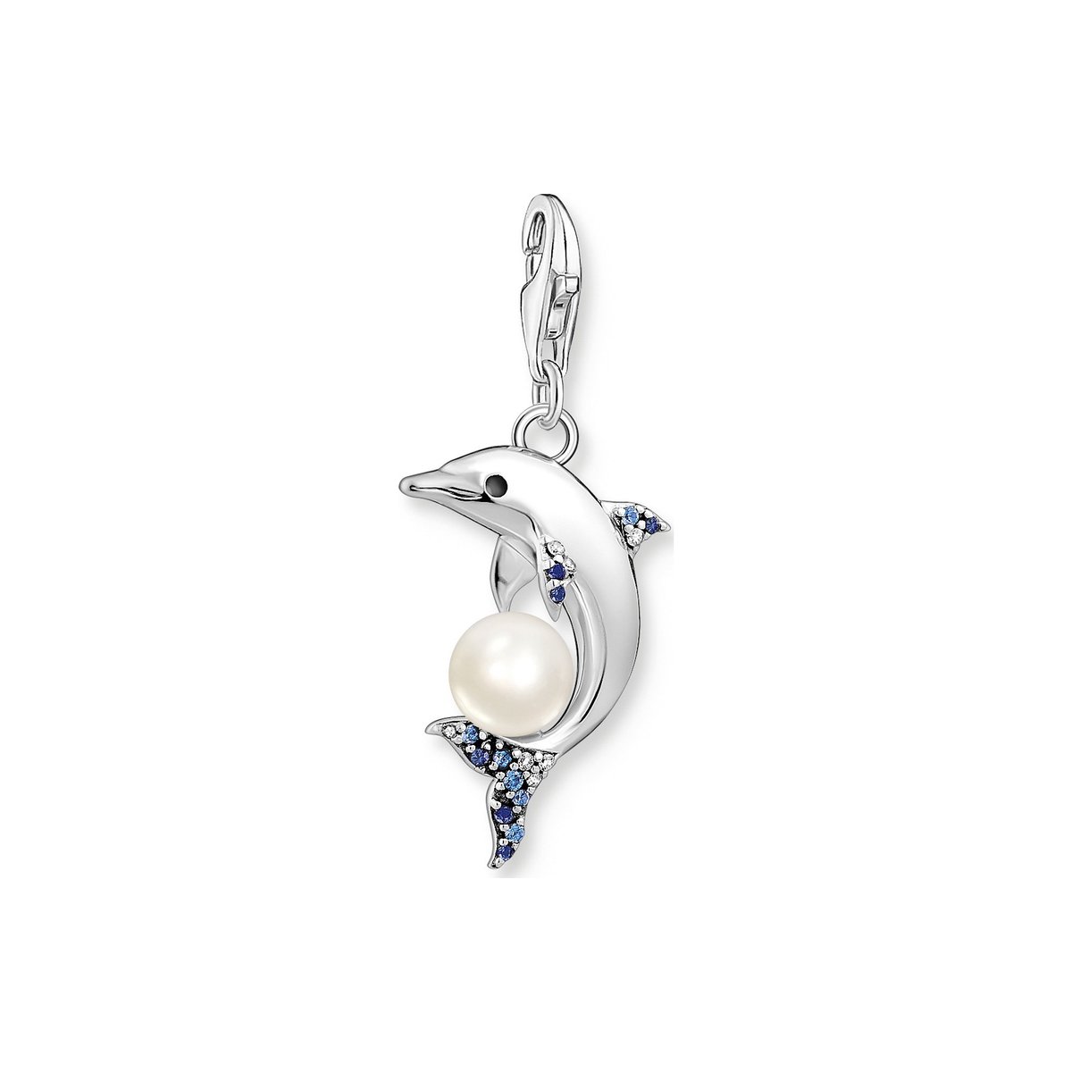 Thomas Sabo Dames-Charm 925 Zilver, Emaille Zirkonia One Size 88481801
