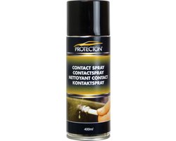 Protecton Contactspray - Voor het reinigen van elektrische contacten - Verwijderen van olie, vuil, stof, fluxresidu & condensatie - Droogt snel - Onder elke hoek te gebruiken - 400ml