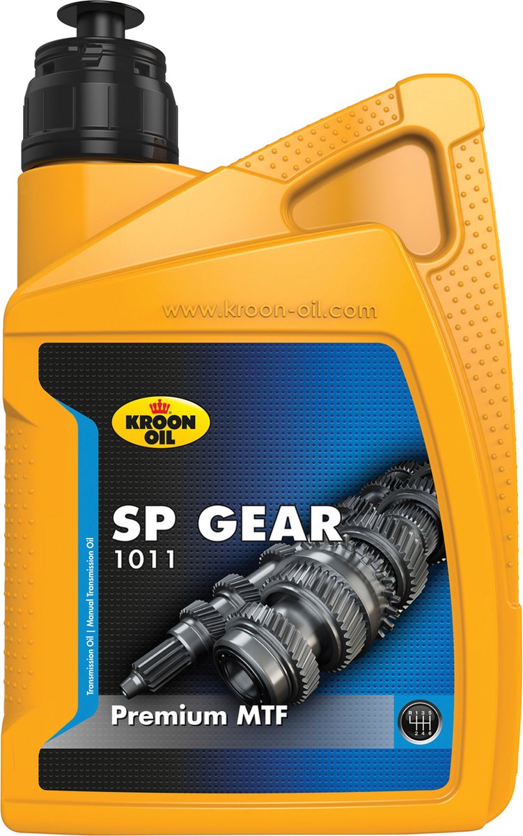 Kroon-Oil SP Gear 1011 - Transmissieolie - Vol-Synthetisch 75W-90 - 1 Liter - Transparant