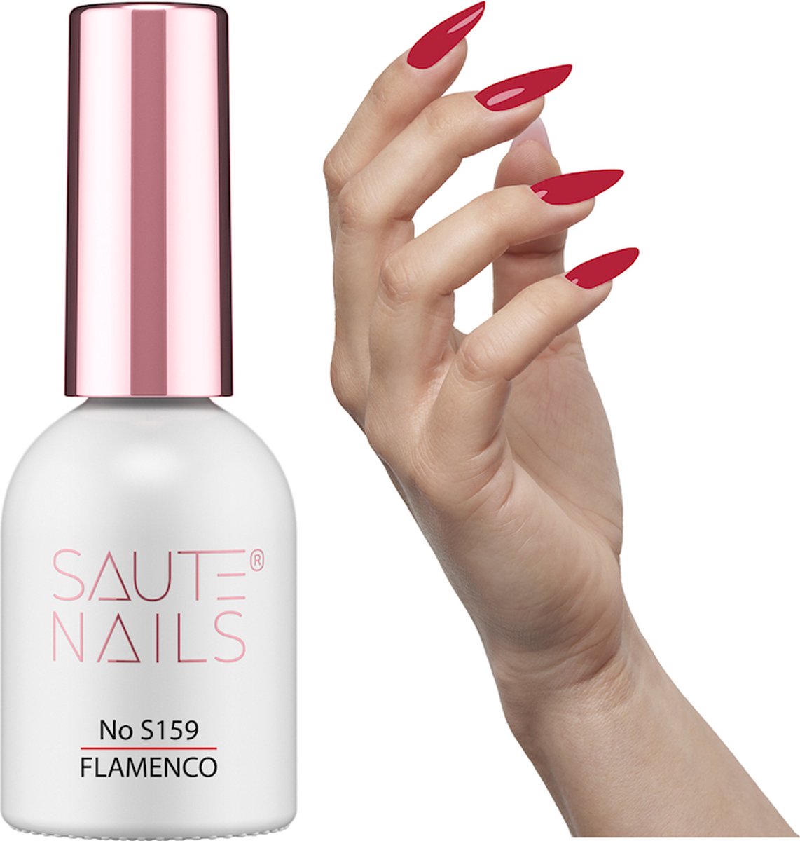 SAUTE Nails Donker Roze UV/LED Gellak 8ml. - S159 Flamenco