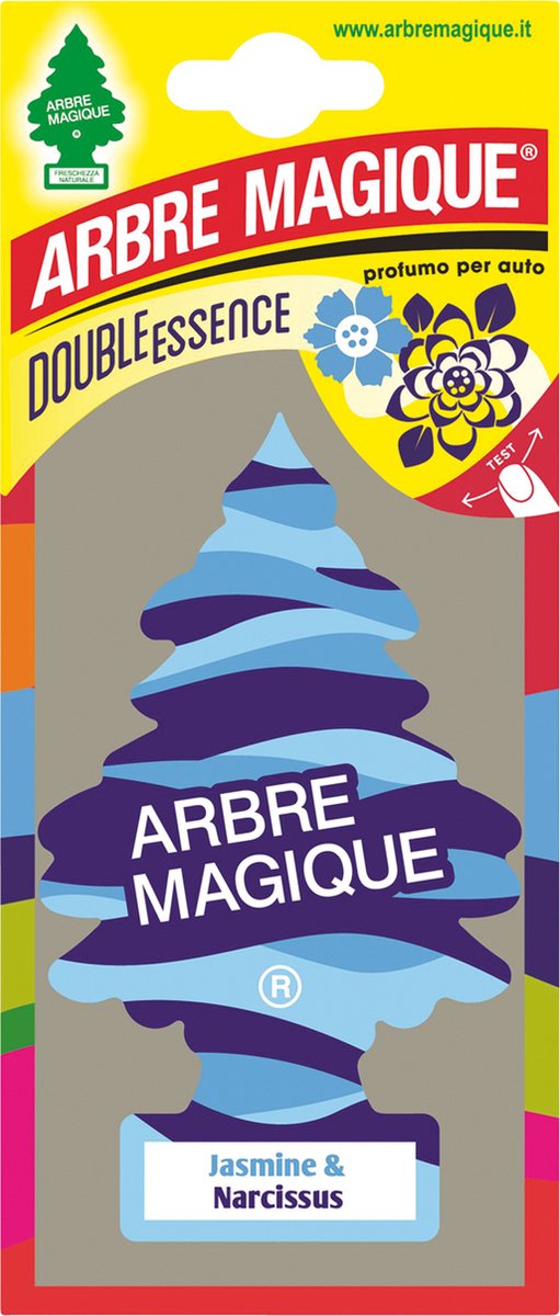 Goedkoopste Arbre Magique Luchtverfrisser 12 X 7 Cm Jasmine & Narcis Blauw