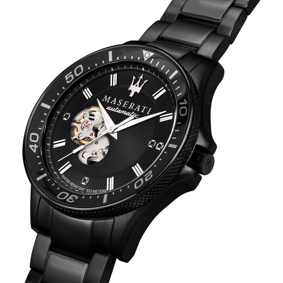 Maserati Sfida Automatic Special Edition - Herenhorloge - R8823140005 - Zwart - Automatisch uurwerk - 44 MM