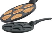 Crêpière - Pancake Maker - Poêle à crêpes en forme de cœur 7 trous - Revêtement antiadhésif en marbre