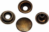 inslag drukknopen brons type 4-7 - metaal - 15 mm - inslagdrukkers - 12 drukkers