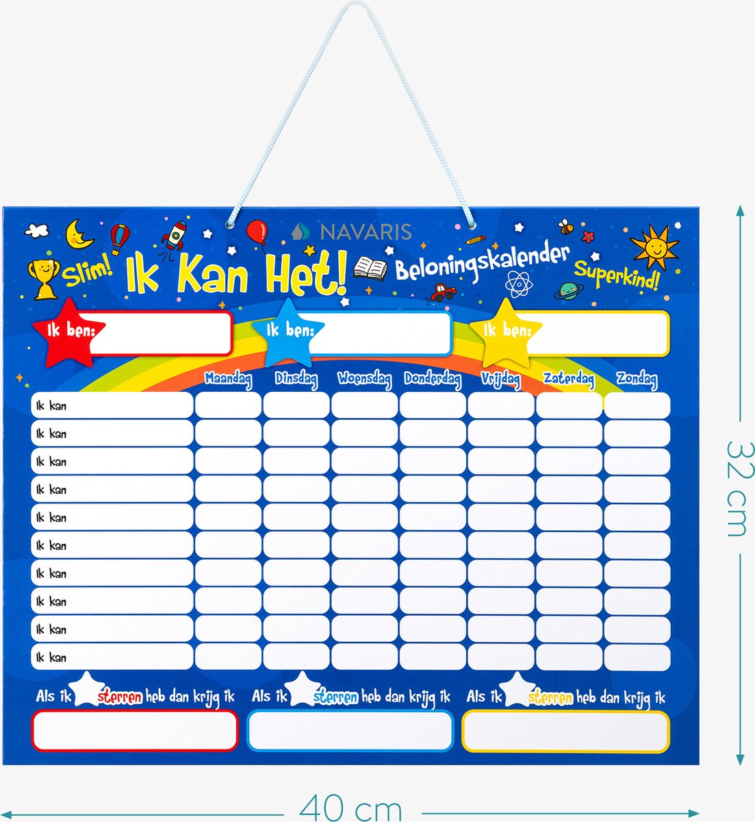 PREVIS Magnetisches Belohnungsbrett für Kinder, A4 (210 x 300