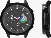 kwmobile 2x cover geschikt voor HONOR Watch GS 3 - Fitnesstracker cover van gehard glas en kunststof frame set zwart / transparant