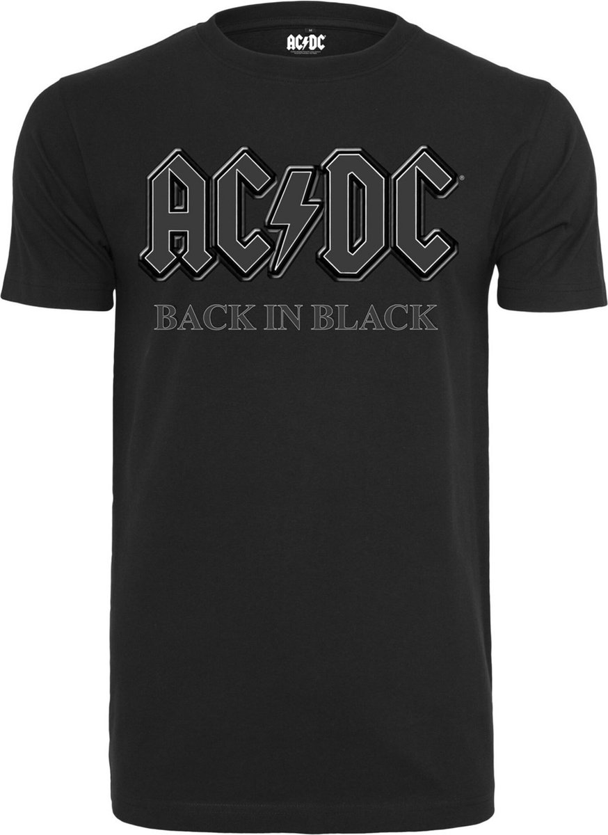 Urban Classics AC/DC ACDC Back In Heren Tshirt XL Zwart