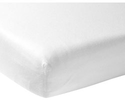 Meyco Baby Uni hoeslaken ledikant - white - 60x120cm